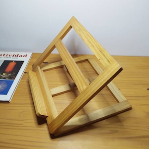 book holder, for tablets, wooden book holder, vintage book holder, kitchen book holder, christmas galo,