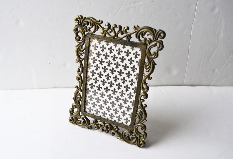 brass frame stand victorian decor,Brass vintage frame