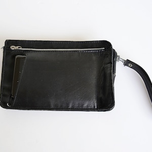 bolso de mano ,bolso de cuero,bolso de movil,cartera de cuero,cuero negro,bolso negro,bolso unisex,cartera unisex,regalo para mujer,