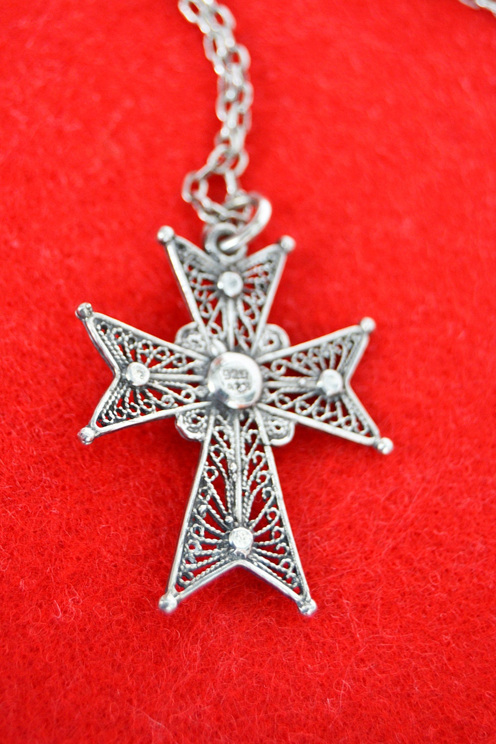 Cross Vintage, Filigree Sterling Silver 925 - Etsy UK