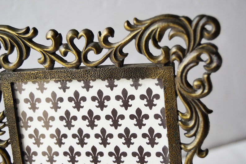 brass frame stand victorian decor,Brass vintage frame