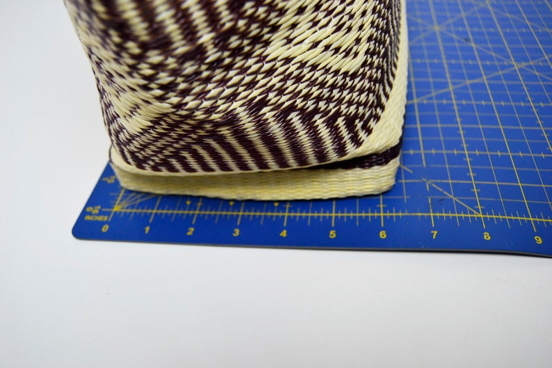 Plastic Braided Basket Bag Large Handbag Handmade Bag Etsy