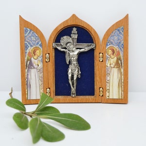 vintage religious triptych