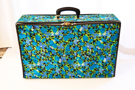 fabric suitcase, flower suitcase, foldable suitcas