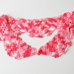 Crochet necklace handmade, Crochet necklace, Crochet necklace necklace, Crochet jewelry, Gift for her Lace, Crochet necklace