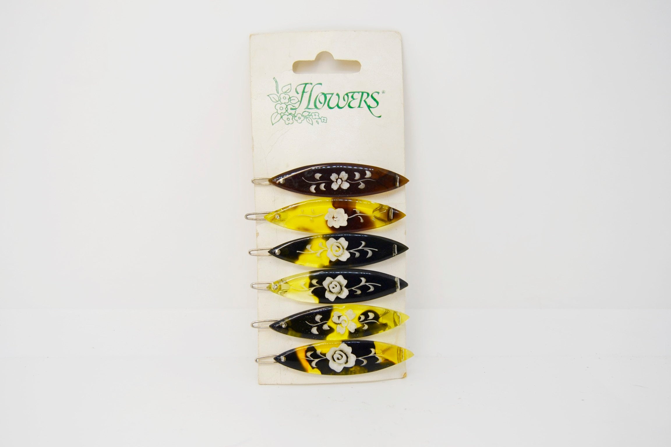 Vintage Bakelite Hair Clips, Vintage Hair Pin Set, Bakelite