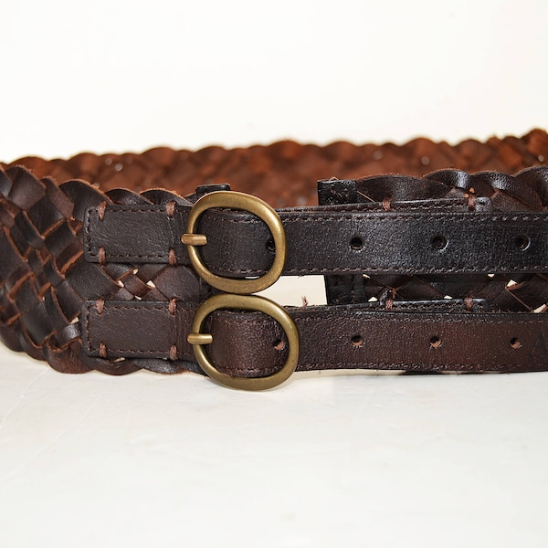 Wide Leather Belt - Etsy