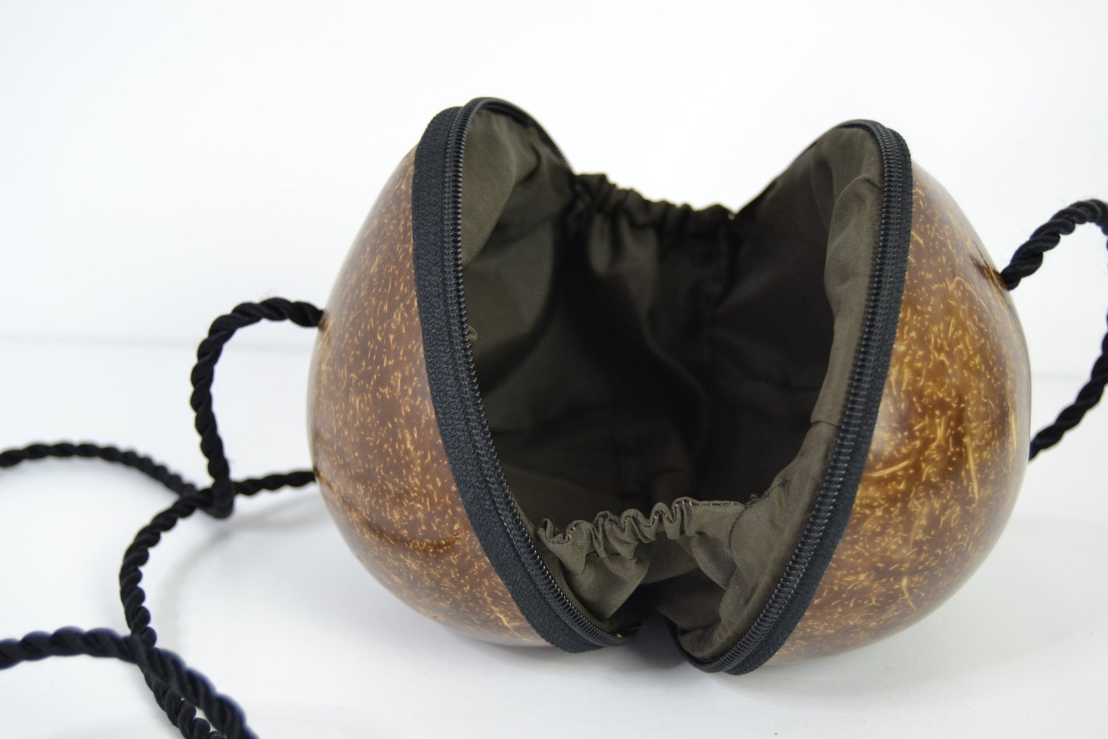 Coconut craft bag coconut shell bag natural bag handmade Etsy