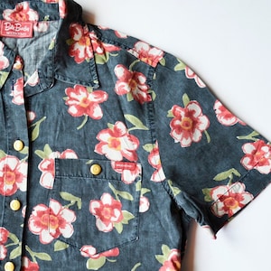 Vintage Betty Barclay Floral Short Sleeve Shirt