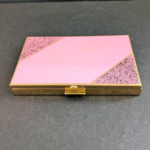 pitillera vintage nuevo,titular de la caja de cigarros,Caja de cigarrillos de tono dorado vintage, caja de cigarrillos,caja de cigarrillos
