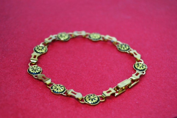 Damascene Bracelet, 24K Gold Damascene Bracelets.… - image 5