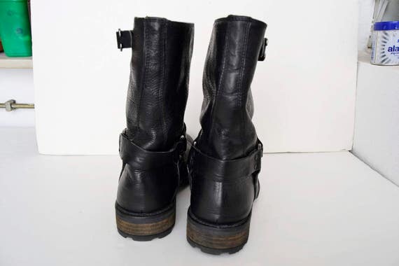 Coxx Borba botas moteras negros de piel talla 42 | Etsy España