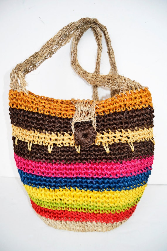 Crochet bag, wicker bag, raffle - image 1