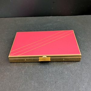pitillera vintage nuevo,titular de la caja de cigarros,Caja de cigarrillos de tono dorado vintage, caja de cigarrillos,caja de cigarrillos