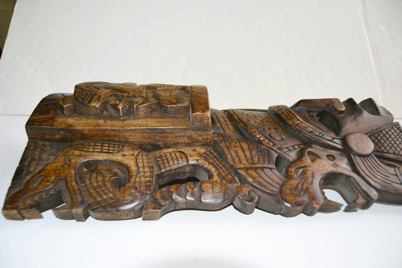 wooden mask wooden mask Mayan decor Mayan totem Inca decor Inca mask Mayan mask Aztec decordioses of the Mayan Aztec mask