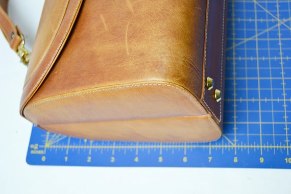 doctor's bag, brown leather bag, vintage leather … - image 4