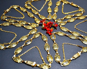 golden bracelets bridesmaids gift, vintage new, damascene Toledo