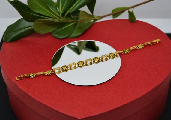 Damascene Bracelet, 24K Gold Damascene Bracelets.… - image 3