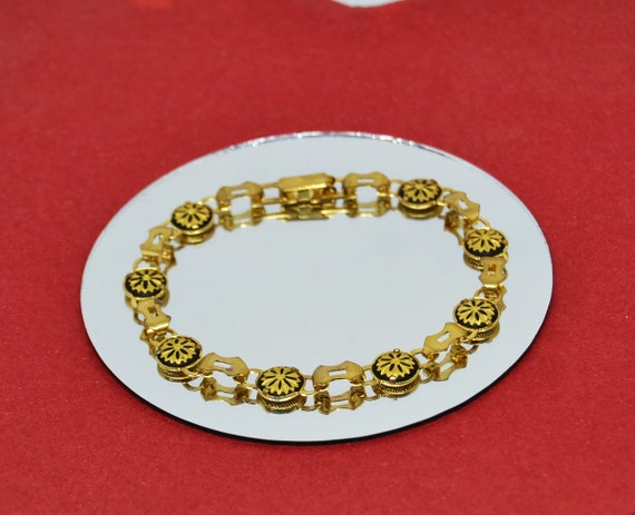 Damascene Bracelet, 24K Gold Damascene Bracelets.… - image 4