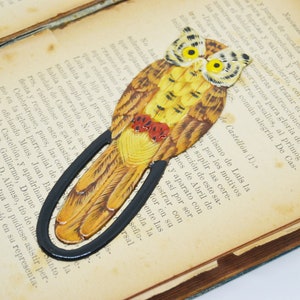 Vintage Owl Bookmark, Book Clip, Teacher Gift