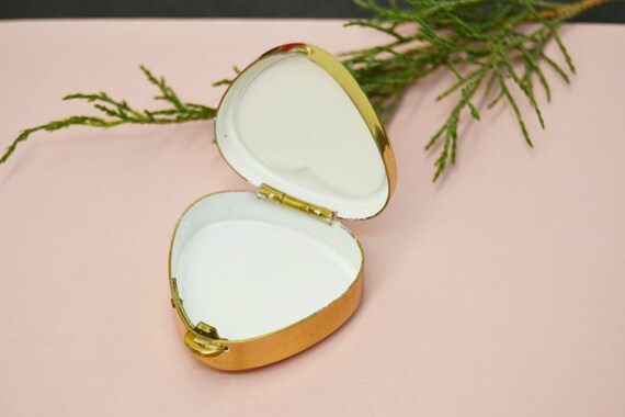 pill box,Boxes,heart pill box,enamel pill box,vin… - image 4