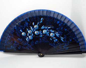 wooden fan, vintage fan, women&#39;s fan, Spanish fan, folding fan, collection fan
