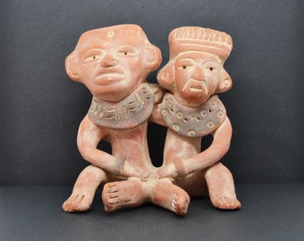 ヴィンテージ テラコッタ カップル像：メキシコの民芸品 - Etsy 日本