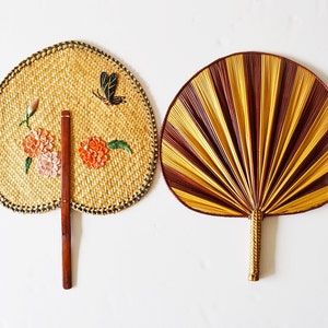 ancient china straw fan set