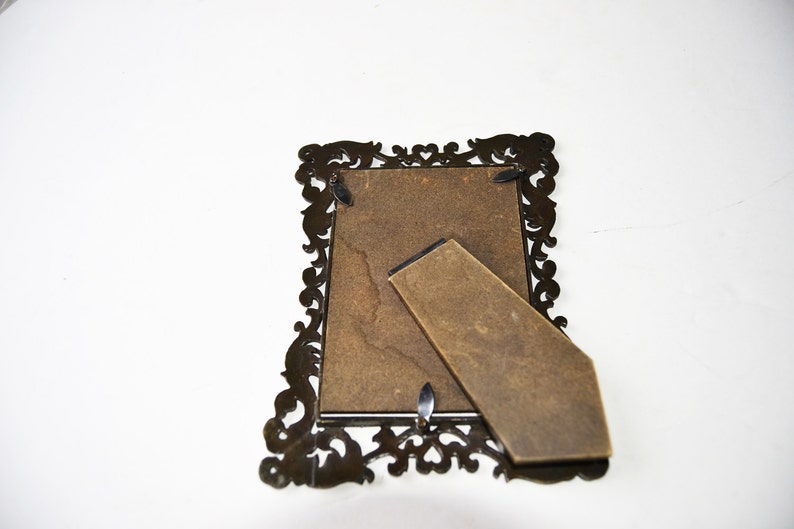 brass frame stand victorian decor,Brass vintage frame