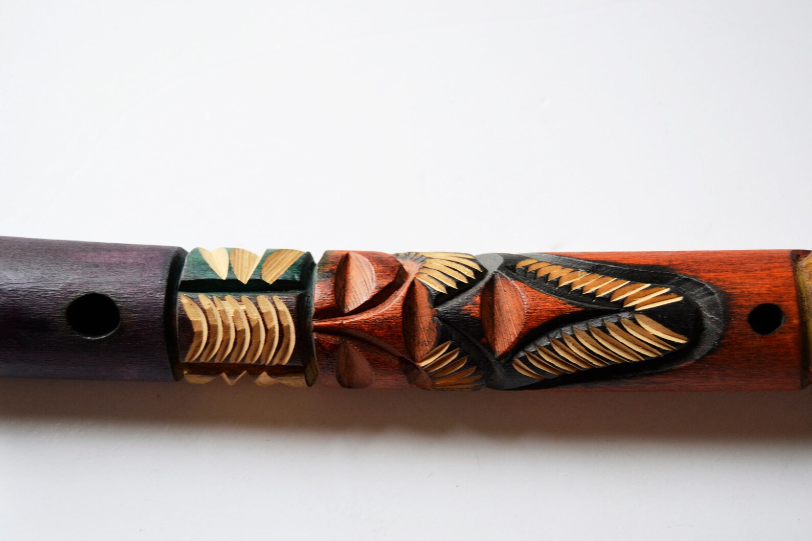 Decorative Flute Wooden Decoration Travel Souvenirwooden Etsy