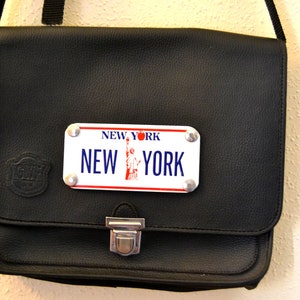 Bolsa preta vintage masculina moda nova york