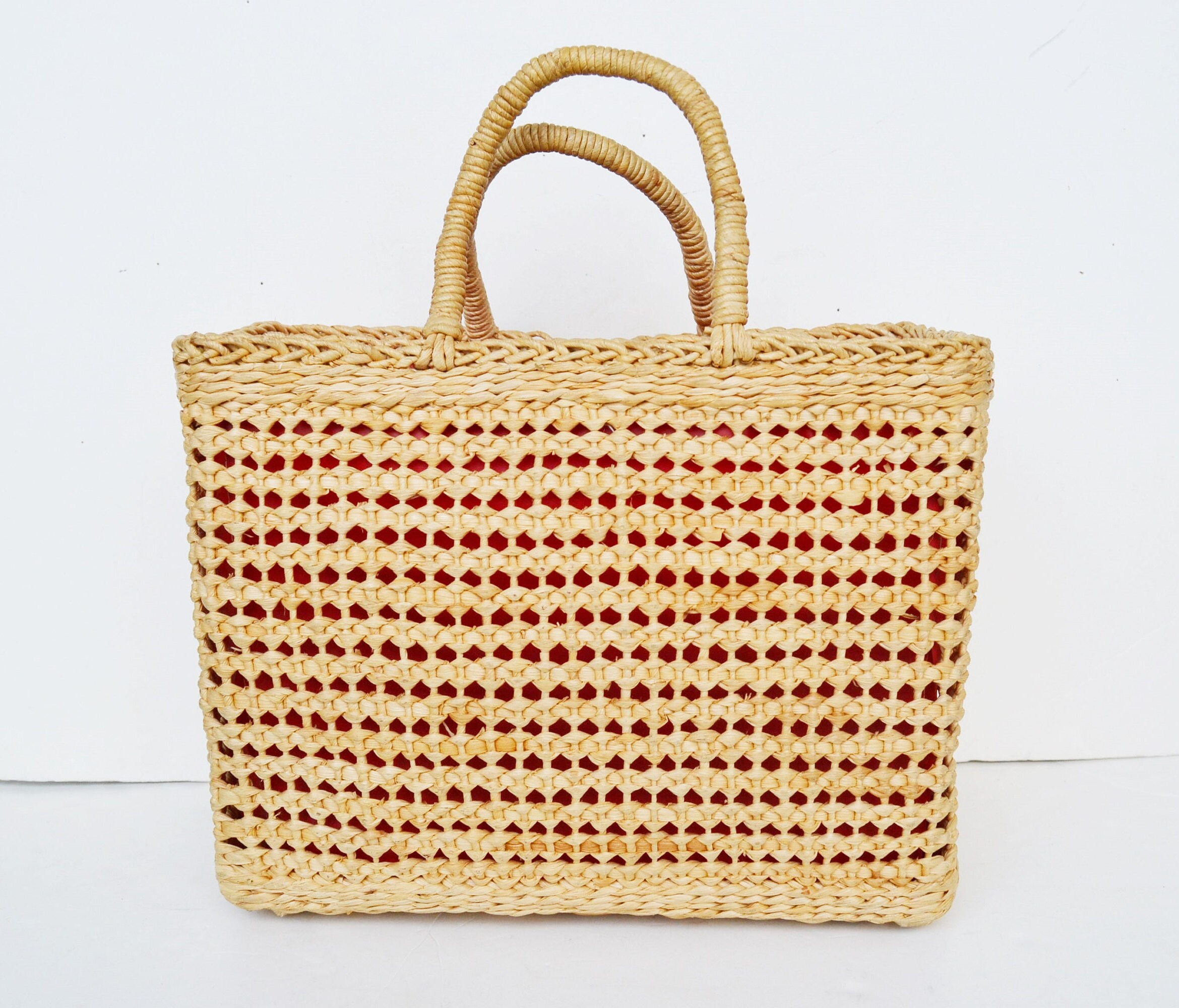 Straw bag straw handbag straw handbag straw tote straw | Etsy