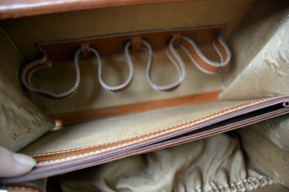 doctor's bag, brown leather bag, vintage leather … - image 2