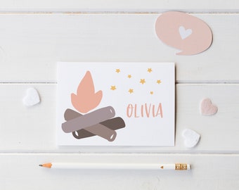 Personalized Stationery Set, Thank You Card, Personalized Stationary for Girl, Birthday Thank You, Note Cards, Kids Stationery