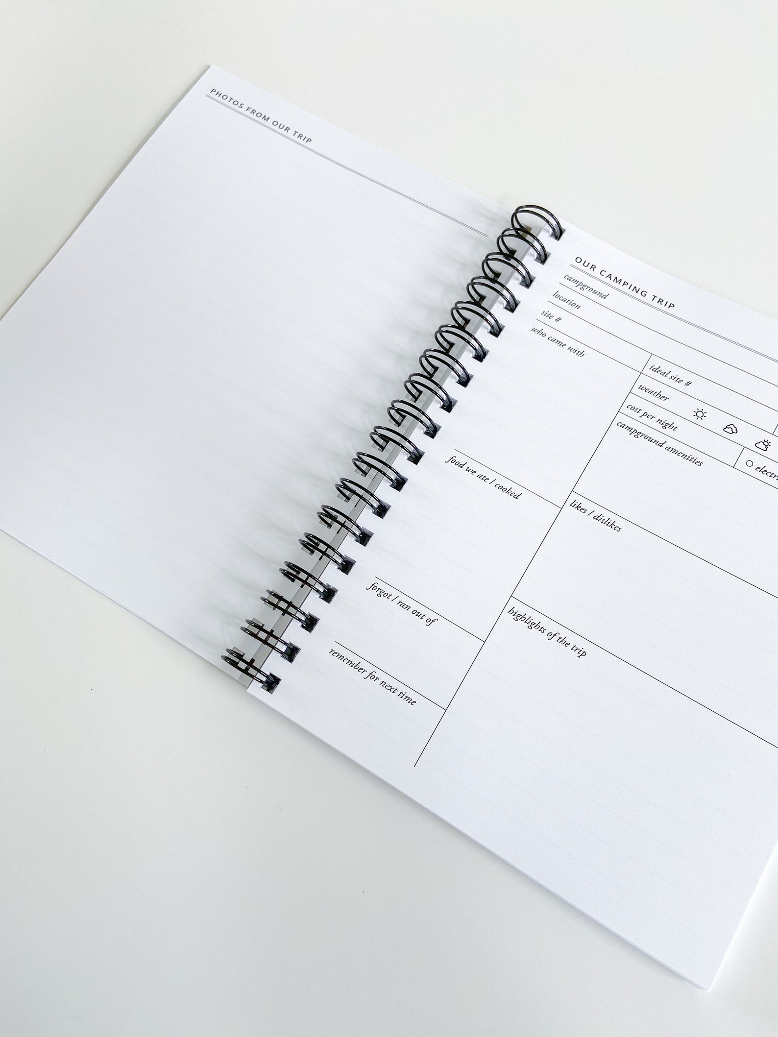 Personalized Camping Journal Travel Log Full Time RV Etsy