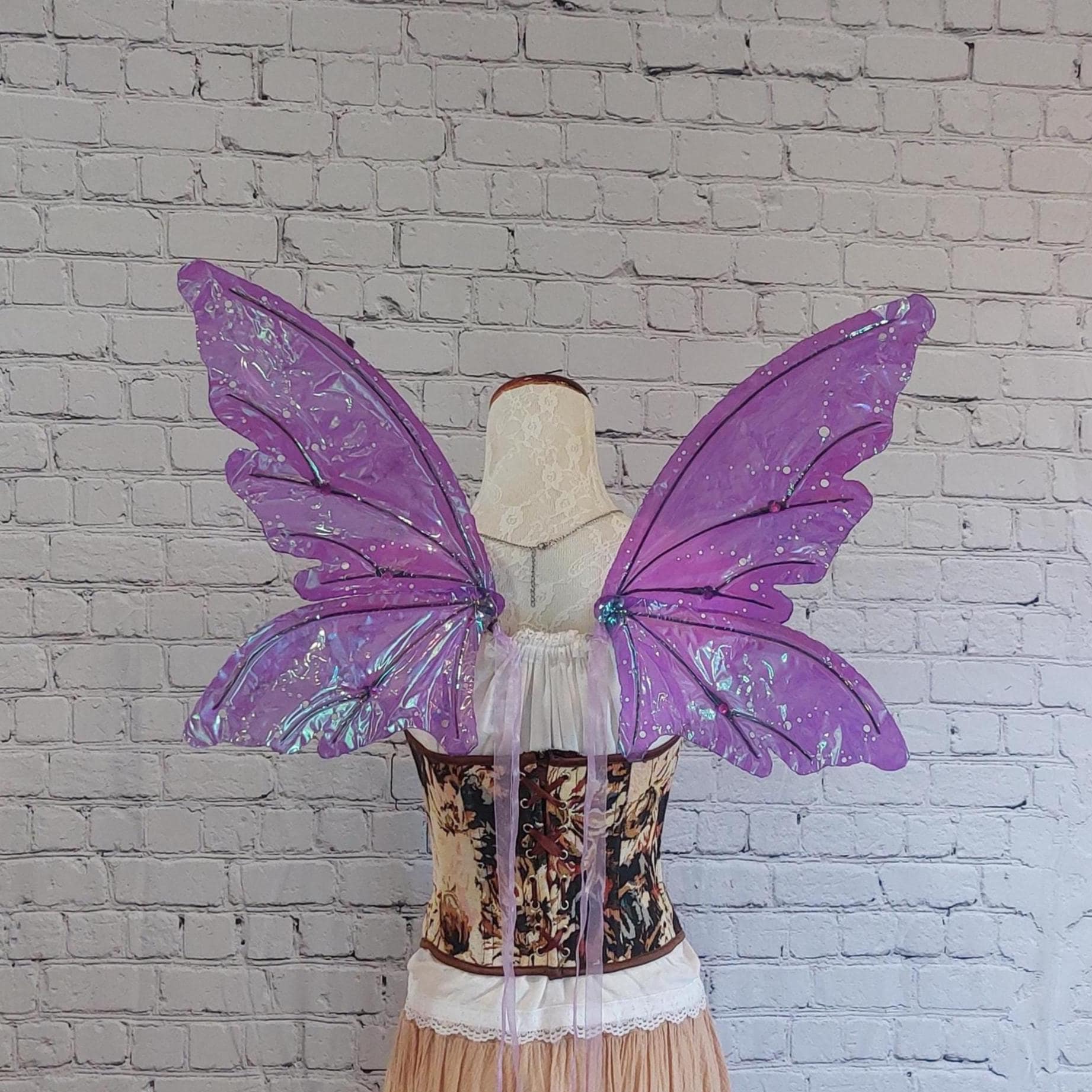 ミディアムサイズ 紫色の虹彩4枚羽根 森の妖精の羽 - Etsy 日本