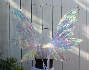 Custom Large White Iridescent 6 Wing Fairy Woodland Wings - Etsy