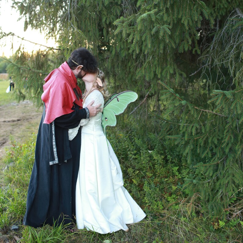Custom Large Green Hand painted Luna moth wings