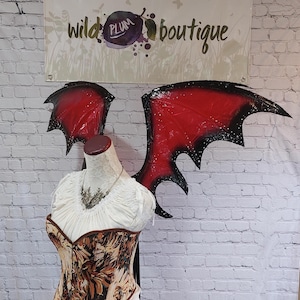 Red and Black dragon inspired wings