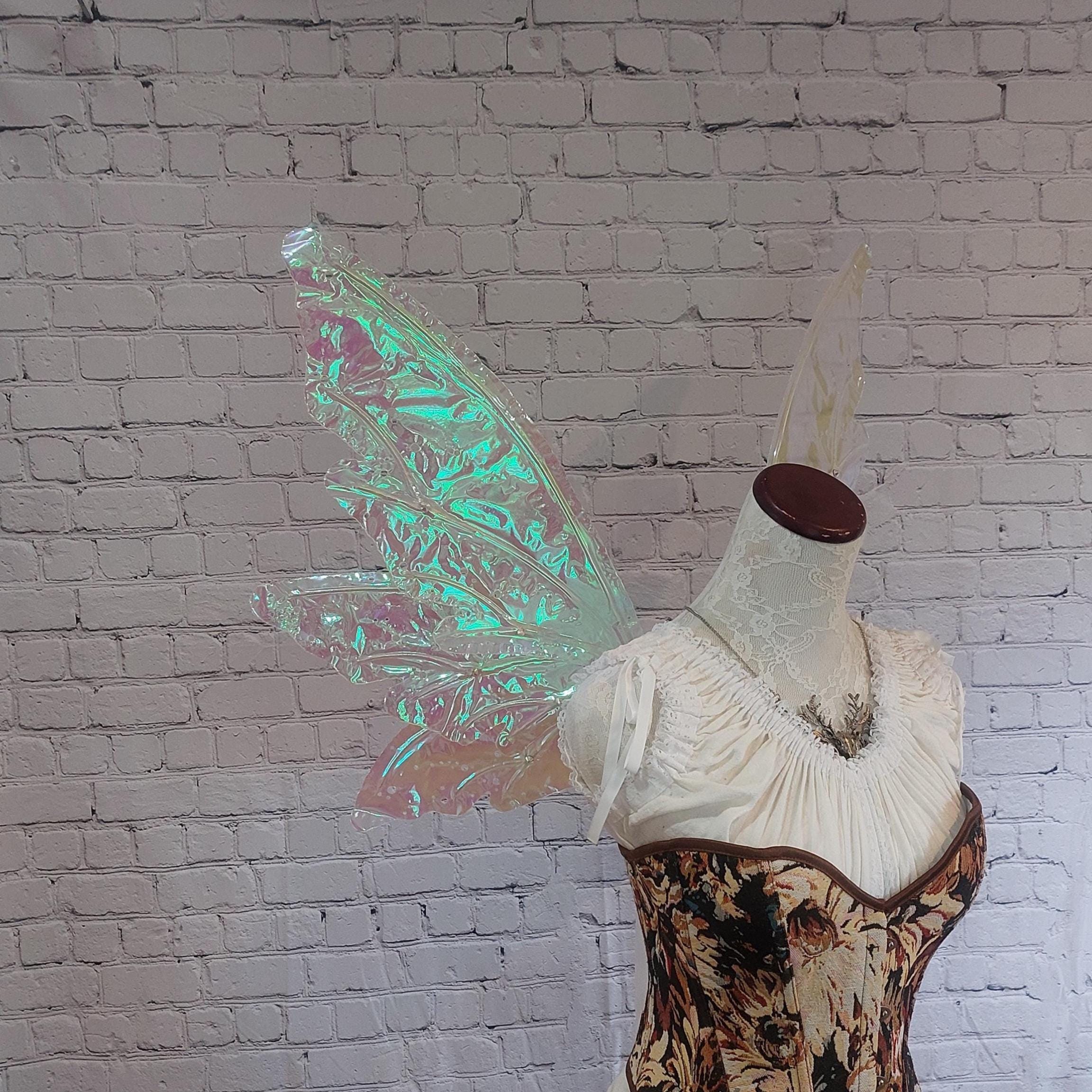 大きな白い虹色の6羽の妖精の森の羽 - Etsy 日本