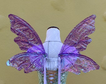 Medium size Purple Iridescent 4 Wing  Fairy Woodland Wings