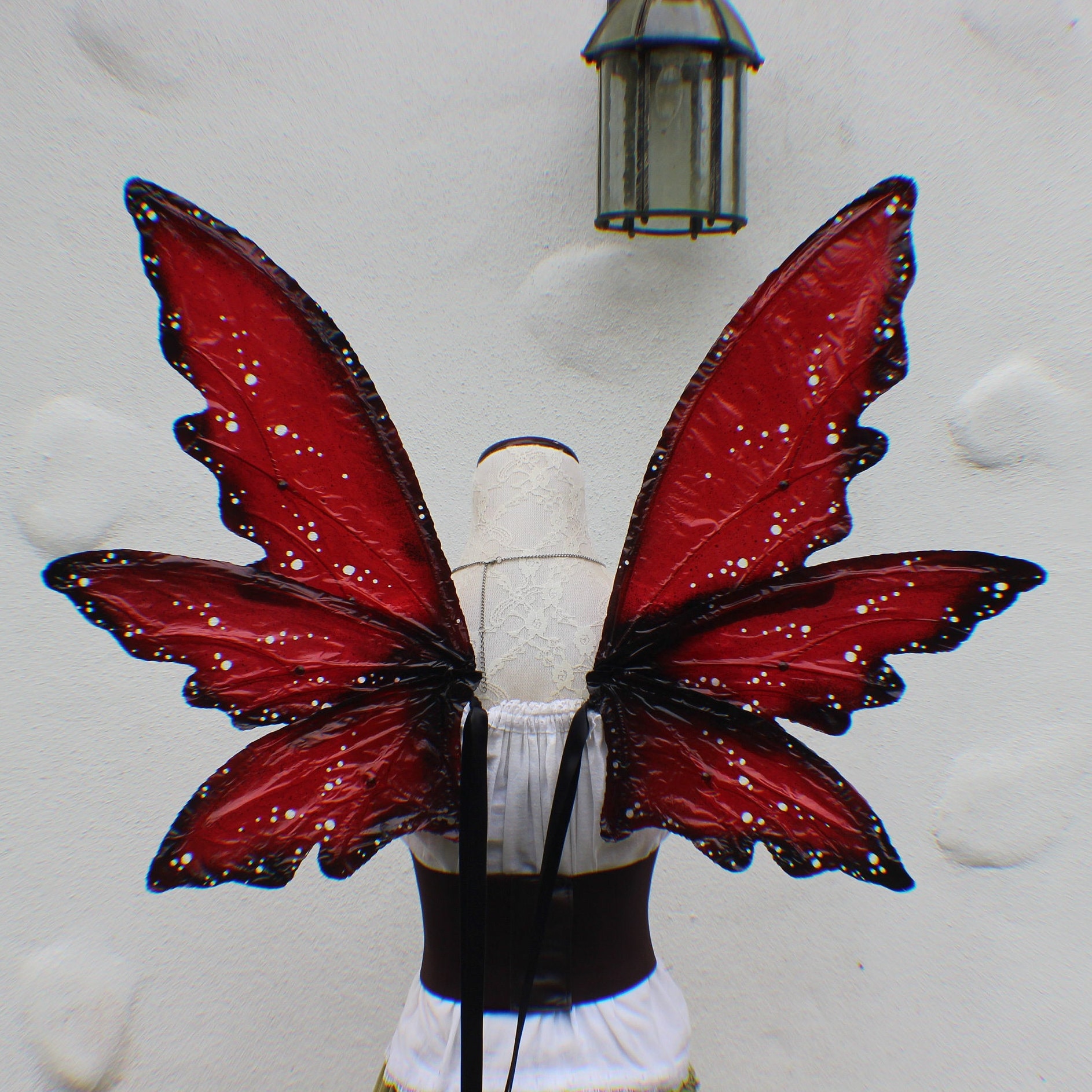 Custom Red and Black 6 Wing Fairy Woodland Wings Etsy UK