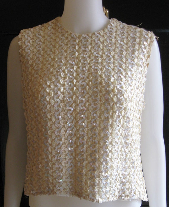 Vintage 1950's Sequin Top - image 1