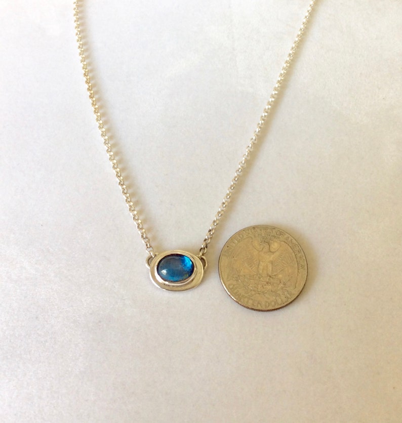 Choker Length Layering Necklace OOAK Santa Maria Aquamarine Pendant Birthstone Graduation Gift March Gift for Women