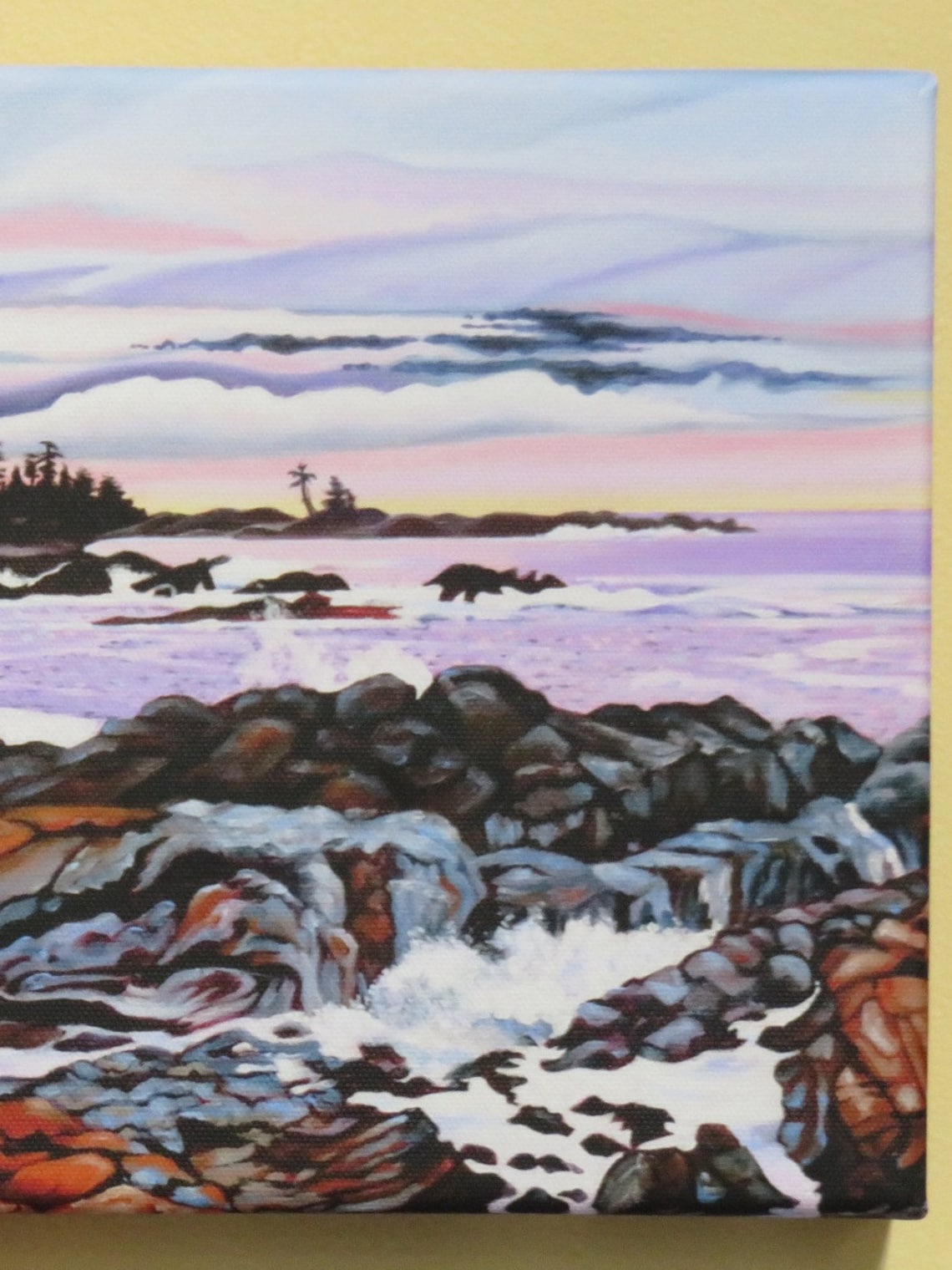 West Coast Art Small Giclee Print on Canvas Unframed Etsy