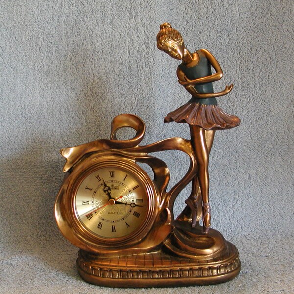 Clock - Ballerina Clock - Desk Clock - Mantle Clock
