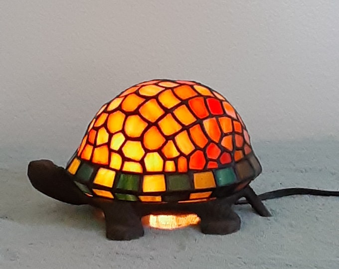 Stained Glass Turtle Lamp Nightlight Accent Lamp Etsy
