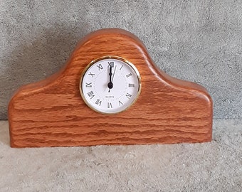 Clock - Hand Made Clock - Desk Clock - Wooden Clock - Oak Clock