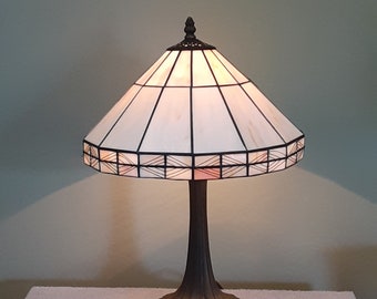 Stained Glass Lamp - Geometric Style - Table Lamp - Accent Lamp