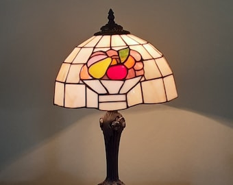 Stained Glass Lamp - Accent Lamp - Fruit Themed Lamp
